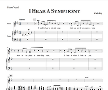 Load image into Gallery viewer, "I Hear a Symphony" - Piano/Vocal Score
