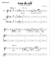 Load image into Gallery viewer, "From the Cold" - Piano/Vocal Score