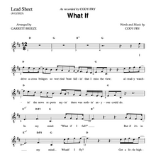 Load image into Gallery viewer, &quot;What If&quot; - Piano/Vocal and Leadsheet
