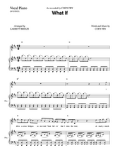 Load image into Gallery viewer, &quot;What If&quot; - Piano/Vocal and Leadsheet
