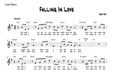 Load image into Gallery viewer, &quot;Falling in Love&quot; - Leadsheet
